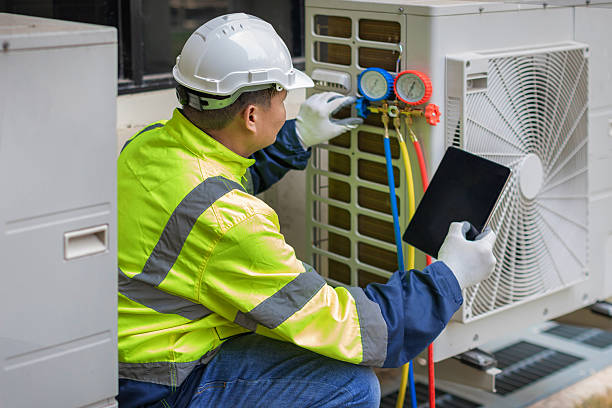 Professional Hvac technician working in Athens, OH